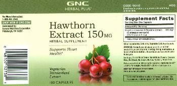 GNC Herbal Plus Hawthorn Extract 150 mg - herbal supplement