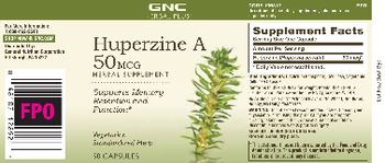 GNC Herbal Plus Huperzine A 50 mcg - herbal supplement
