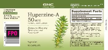 GNC Herbal Plus Huperzine A 50 mcg - herbal supplement