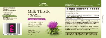 GNC Herbal Plus Milk Thistle 1300 mg - herbal supplement