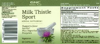 GNC Herbal Plus Milk Thistle Sport - herbal supplement