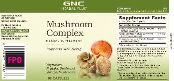 GNC Herbal Plus Mushroom Complex - herbal supplement