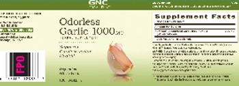 GNC Herbal Plus Odorless Garlic 1000 mg - herbal supplement