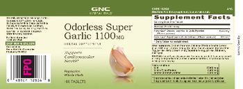 GNC Herbal Plus Odorless Super Garlic 1100 mg - herbal supplement