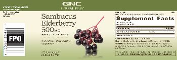 GNC Herbal Plus Sambucus Elderberry 500 mg - herbal supplement