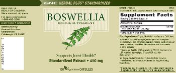 GNC Herbal Plus Standardized Boswelli - herbal supplement