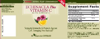 GNC Herbal Plus Standardized Echinacea Plus Vitamin C - herbal supplement