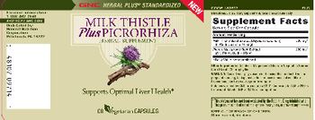 GNC Herbal Plus Standardized Milk Thistle Plus Picrorhiza - herbal supplement