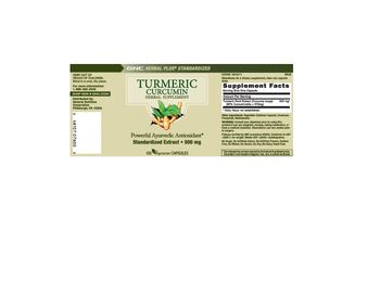 GNC Herbal Plus Standardized Turmeric Curcumin - herbal supplement