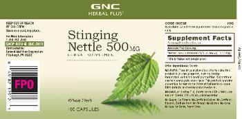 GNC Herbal Plus Stinging Nettle 500 mg - herbal supplement