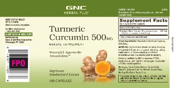 GNC Herbal Plus Turmeric Curcumin 500 mg - herbal supplement