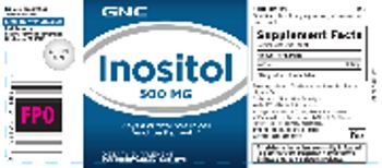GNC Inositol 500 mg - supplement