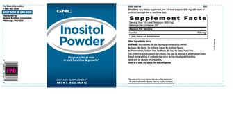 GNC Inositol Powder - supplement