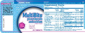 GNC Kids MultiBite Plus Minerals And Calcium - supplement