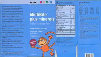 GNC Kids MultiBite Plus Minerals - supplement