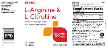GNC L-Arginine & L-Citrulline - supplement