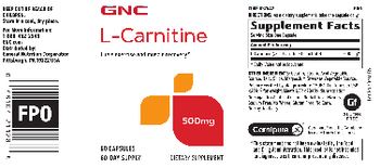 GNC L-Carnitine 500 mg - supplement