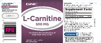 GNC L-Carnitine 500 mg - supplement