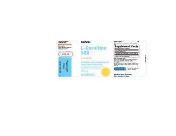 GNC L-Carnitine 500 - supplement