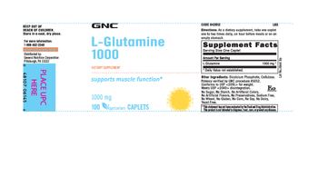 GNC L-Glutamine 1000 - supplement