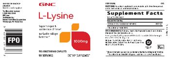 GNC L-Lysine 1000 mg - supplement