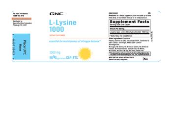 GNC L-Lysine 1000 - supplement