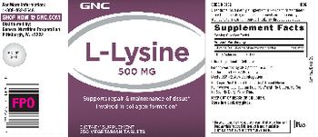 GNC L-Lysine 500 mg - supplement