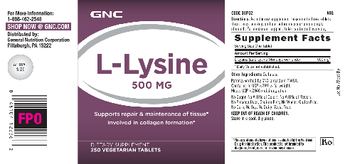 GNC L-Lysine 500 mg - supplement