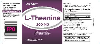 GNC L-Theanine 200 mg - supplement