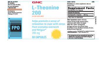 GNC L-Theanine 200 - supplement