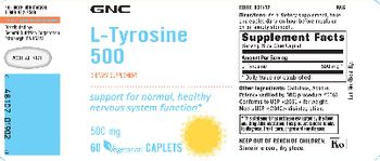 GNC L-Tyrosine 500 - supplement