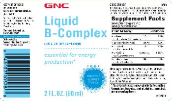 GNC Liquid B-Complex Natural Orange Flavor - liquid supplement