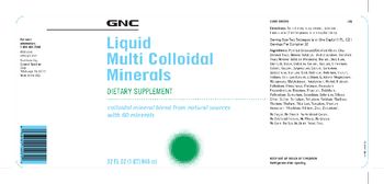 GNC Liquid Multi Colloidal Minerals - supplement