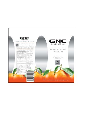 GNC Live Well Protein Juice Orange Cream - 