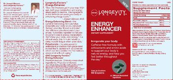 GNC Longevity Factors Energy Enhancer - supplement