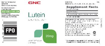 GNC Lutein 20 mg - supplement