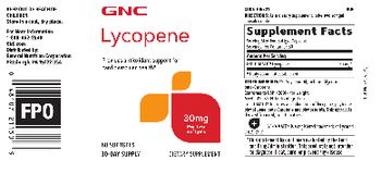 GNC Lycopene 30 mg - supplement