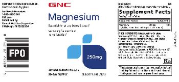 GNC Magnesium 250 mg - supplement