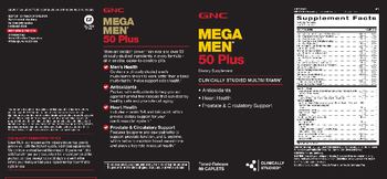 GNC Mega Men 50 Plus - supplement