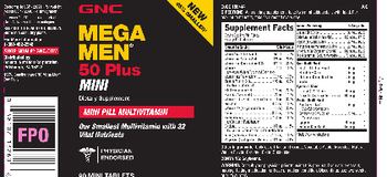 GNC Mega Men 50 Plus Mini - supplement