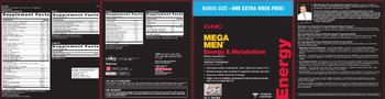 GNC Mega Men Energy & Metabolism Burn 60 - supplement