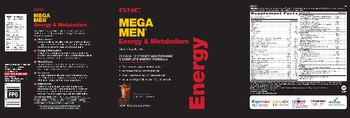 GNC Mega Men Energy & Metabolism Chocolate - supplement