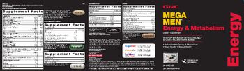 GNC Mega Men Energy & Metabolism Energy & Metabolism Generator - supplement