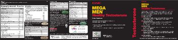 GNC Mega Men Healthy Testosterone DHEA Prostate & Virility - supplement