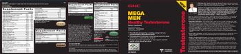 GNC Mega Men Healthy Testosterone DHEA+ Prostate & Virility Formula - supplement