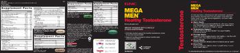 GNC Mega Men Healthy Testosterone DHEA Prostate & Virility - supplement