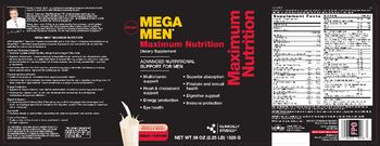 GNC Mega Men Maximum Nutrition Vanilla Bean - supplement