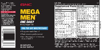 GNC Mega Men One Daily - supplement