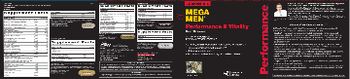 GNC Mega Men Performance & Vitality Double Strength Fish Oil - supplement