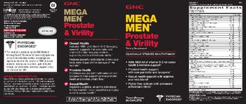 GNC Mega Men Prostate & Virility - supplement